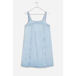 Madewell Denim A Line Sleeveless Squoval Neck Mini Dress Size 0